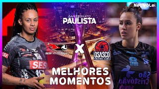 SESI BAURU vs OSASCO  Melhores Momentos  Paulista Feminino 2024 [upl. by Shaylynn789]