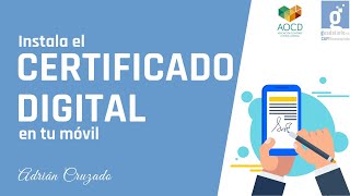 Como instalar el certificado digital FNMT en el móvil [upl. by Arzed]