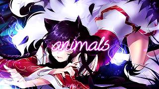 Nightcore  Animals Female Version  Lyrics [upl. by Evyn]