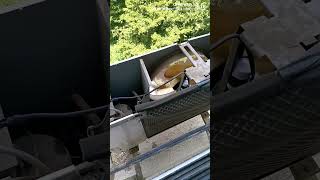 Outdoor condenser fan motor replacement  not working  not cooling problem [upl. by Ahsekram]