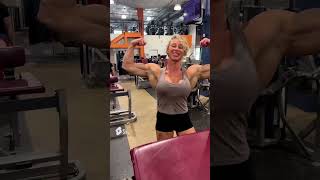 Ms Fitness Olympia Missy Truscott shorts fitness biceps motivation gym [upl. by Lorak]