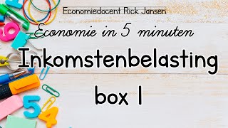 Economie in 5 minuten  De belasting in box 1 werk en woning EXAMENTRAINING [upl. by Whitby356]