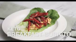 RESEPI KETO 3 How To Make Keto Breakfast Burrito [upl. by Aime]