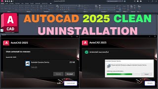 Uninstall AutoCAD 2025 Completely [upl. by Emyle971]