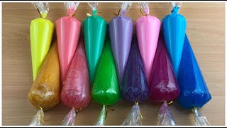 quotASMR Slimequot Soft Color amp Metalic Color Finish Green Making Original Slime With Piping Bags 0096 [upl. by Nerty275]