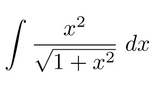 Integral of x2sqrt1x2 substitution [upl. by Eidahs172]