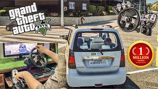 GTA 5 Wagon R Driving With Logitech G27 [upl. by Kerr]