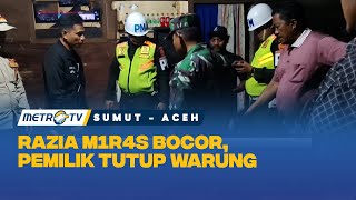 Operasi Gabungan Tertibkan Warung M1r4s Ilegal di Padang Sidempuan [upl. by Shurwood]