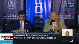 Cartera de Salud anuncia compra de medicamentos más económicos a través de Unops [upl. by Nauqad]