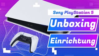 Sony PlayStation 5 Unboxing amp Einrichtung [upl. by Finbar]