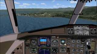 ATR42500 landing at Altenrhein  FSX [upl. by Novi]