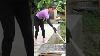 Parte 2 Mãe Cria Piscina de Concreto em Casa para os Filhos Aproveitarem o Verão curiosidades [upl. by Ellmyer]