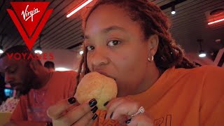 Travel Vlog  Virgin Voyages Scarlet Lady Eating at Razzle Dazzle  Test Kitchen [upl. by Hanover854]