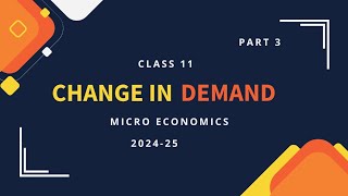 SHIFT IN DEMAND CURVE  CLASS 11  MICROECONOMICS [upl. by Vallo]