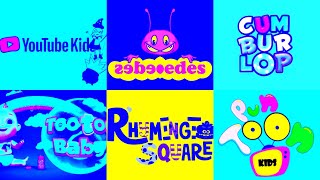 Best logo Compilation Effects YouTube kids CUMBURLOP kidipedes Too Too Baby logo Effects [upl. by Aibsel835]