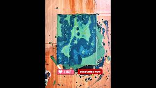 Bright green Malachite teal liquid colours and abstract art art abstract fluid [upl. by Ainotal]