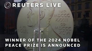 LIVE Winner of the 2024 Nobel Peace Prize is announced [upl. by Leaj621]