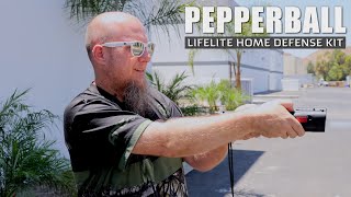 PepperBall Lifelite Home Defense Kit  Shooting [upl. by Ellennahs]