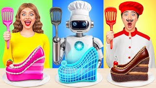 Me vs Grandma Cooking Challenge with a Robot  Epic Food Battle by Multi DO Smile [upl. by Eceined267]