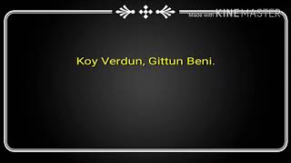 Kazim Koyuncu Hic Mi Düşünmedin Sen Sozlu Version lyrics [upl. by Miko701]