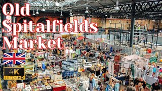 London Old Spitalfields Market Visual Walking Tour🇬🇧 England United Kingdom 15 Mins ASMR  4K 英國實況街景 [upl. by Liahus75]