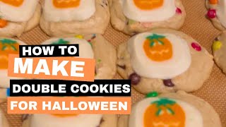 How to make Halloween double cookies [upl. by Aralc]