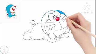 Let’s draw and paint doraemon  easy drawing and painting for kids and preschoolers [upl. by Beal613]