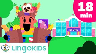 GROCERY STORE SONG 🛒 🎶 More Songs for kids  Lingokids [upl. by Florida]