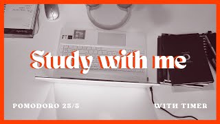 Stay Productive  4 Hours Study With Me 💻 Pomodoro 255🍅  Lofi Music 🎧 Timer  Alarm [upl. by Fang]