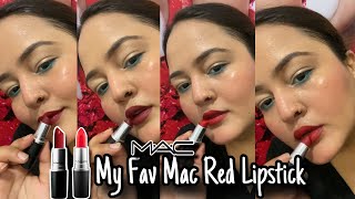 My Fav 4 Mac Red Lipstick  Mac Lipstick Akankshaswami12 [upl. by Monto]