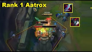 Rank 1 Aatrox Killing Renekton Right Under the Tower [upl. by Ursuline35]