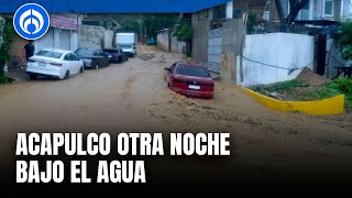 John baja a tormenta tropical y se acerca a Michoacán lluvias imparables en Acapulco [upl. by Ahsiemac]