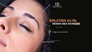 Epilation au fil est essentiel pour tracer un design des sourcil parfait [upl. by Tsui]