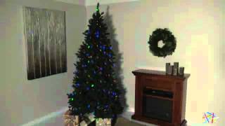 75 ft LED Remote Control 8 Function Columbus Pine Christmas Tree  Product Review Video [upl. by Nathaniel]