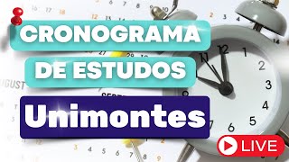 💹 VESTIBULAR UNIMONTES 2023  CRONOGRAMA DE ESTUDOS ⏳ [upl. by Corella60]