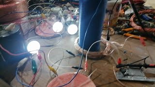 LED LOAD TEST WINE BOTTLE COIL [upl. by Tumer]