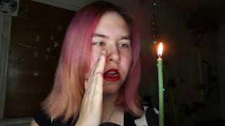 ASMR неразборчивый и свечка  Очищение ауры🕯️ чисткаауры неразборчивыйшепот аффирмации [upl. by Hayimas]