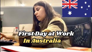 First Day at Work in australia  PartTime Job in Australia  Student Visa in Australia 2024 vlog [upl. by Atiugram15]