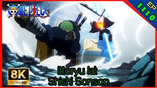 Zoro quotOne Sword Style Iai  Death Lion Songquot Vs Mihawk Seraphim「8K」「60fps」 [upl. by Enrak]