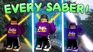 I Used EVERY Saber in Roblox Saber Force [upl. by Vihs861]