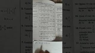 Adi və onluq kəsrlər maths riyaziyyat mathematics riyaziyyatçı education kəşfet [upl. by Eneri412]