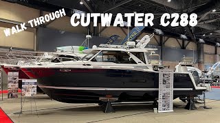 Walkthrough of the NEW Cutwater C288 Seattle Boat show 2022 Cutwater boats Ranger Tug Boats [upl. by Winne848]