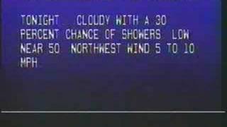 TWC Local Forecast amp Radar Sept 1987 [upl. by Tiler]