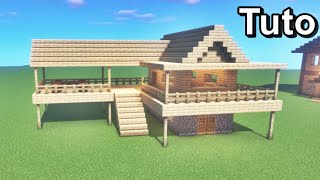 Minecraft tuto maison de forêt [upl. by Ahc]