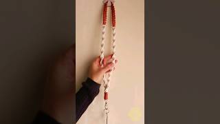 DIY Cordão de Macramê Tutorial Completo👆macrame macrametutorial chaveiros [upl. by Newton]