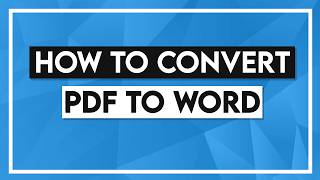 How to Convert PDF to Word  PDF to Word Converter [upl. by Monti]