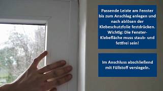 Fachgerecht Verleisten u Abdichten beim Fensteraustausch [upl. by Nesnah]