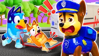 Chase Rescues Bluey  BLUEY Toy for Kids  Pretend Play with Bluey Toys [upl. by Barthelemy]