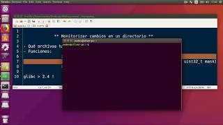 Programar en C inotify monitorizar eventos en directorios y archivos [upl. by Ttehc]