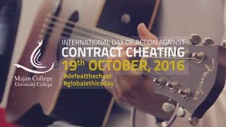 International Day of Action Against Contract Cheating [upl. by Sibley]